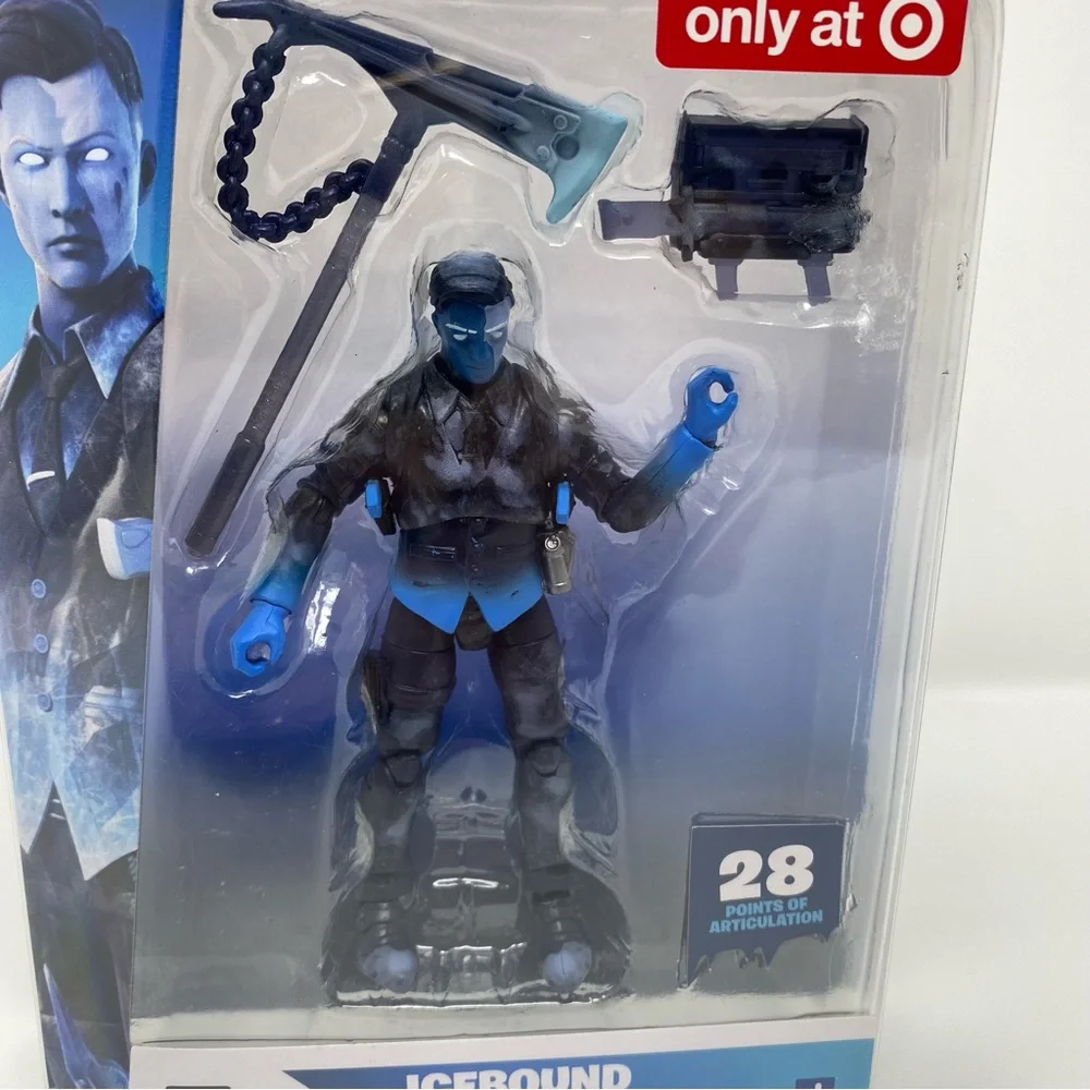 Exclusive Fortnite Black Ice Legends Series Icebound Midas‎ 4” Action Figure